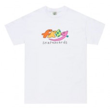 Camiseta Manga Corta Frog Dino Logo Blanca